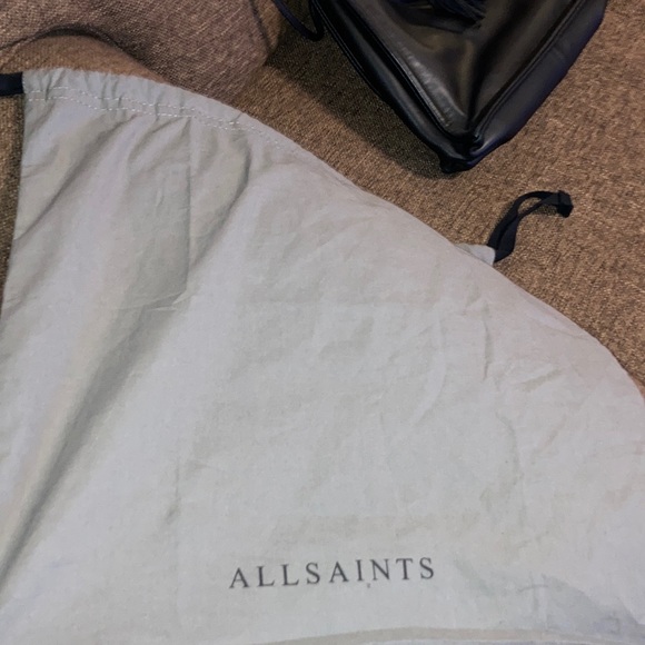 ✨SOLD✨ All Saints Black Leather purse with Tassels - Picture 16 of 16